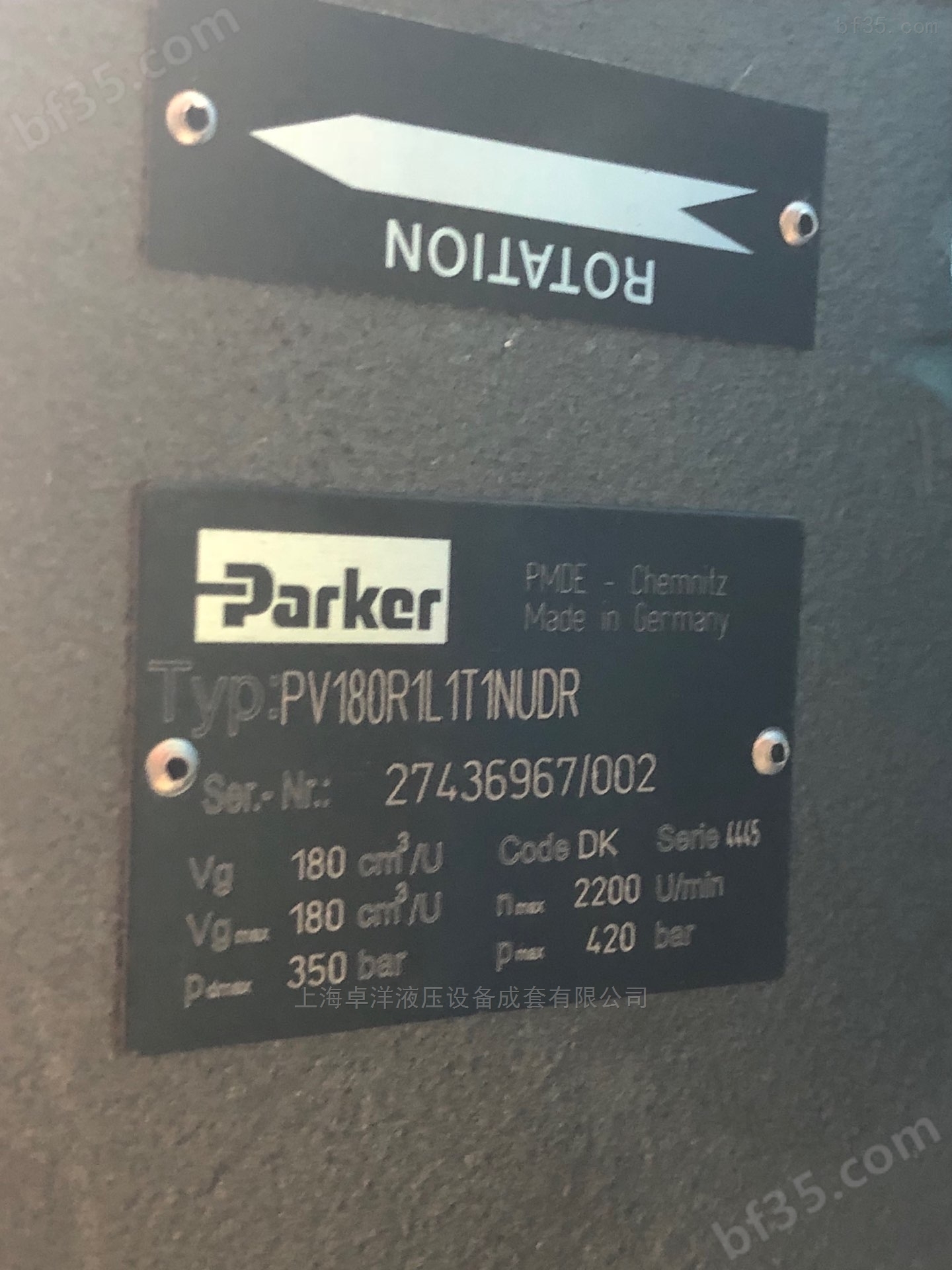 派克柱塞泵PV180R1L1T1NUDR